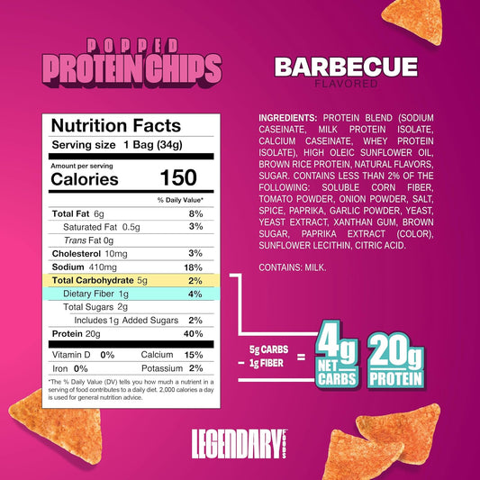 Legendary Foods Protein Chips - 7x34g