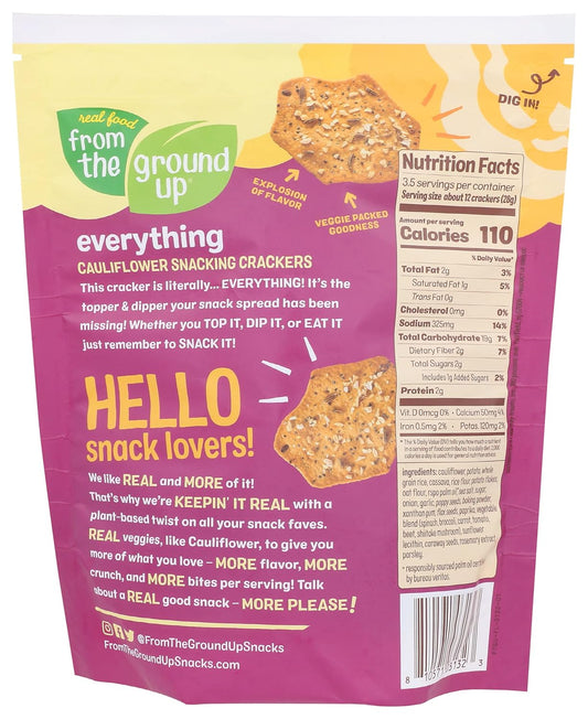 From The Ground Up FTGU Snacking Crackers - 6x3.5oz