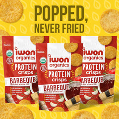 IWON Crisps - Protein Crisps, High Protein and Organic Healthy Snacks - 8x85g