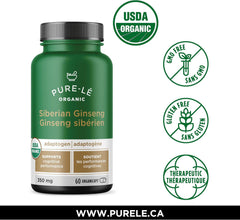 Pure-le Organic Siberian Ginseng Organicaps 60ct