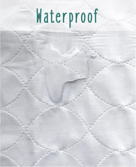 Baby Works Waterproof Mattress & Sheet Protector with Tuck-in Flaps - Perfect for Crib or Twin Size Mattress - Machine Washable - 75x85 cm, Pack of 1