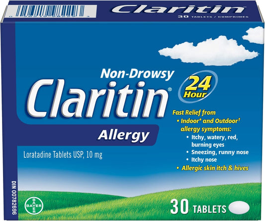 Claritin Rapid Dissolve Allergy Medicine, 24-Hour Non-Drowsy Relief 10 mg, 30 Tablets