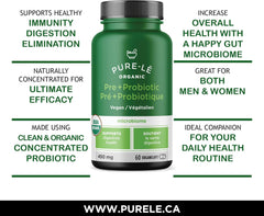 Pure-le Organic Prebiotic + Probiotic 60ct