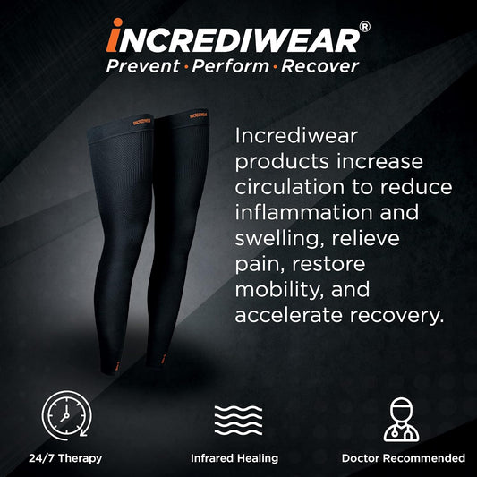 Incrediwear Sleeves - Pair of Leg Black