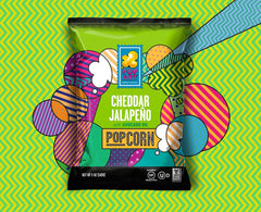 Pop Art Popcorn - Flavored Snacks for Adults, Kids, Movie Night 9 x 142g - Bilingual