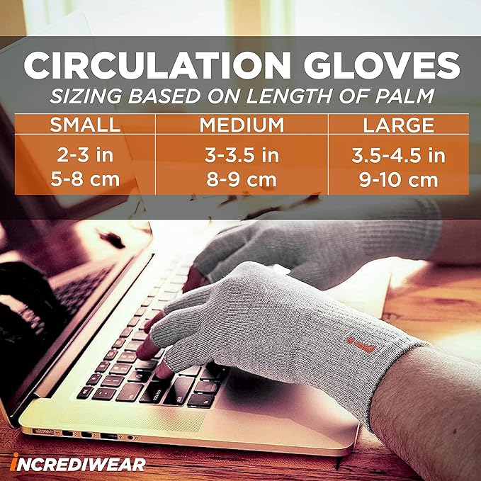 Incrediwear - Fingerless Circulation Gloves