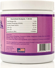 Bloom Booster and Yield Enhancer for Plants - Bigger, Heavier, Healthier Harvests, for Use in Soil and Hydroponics - Super Concentrated Phosphorus and Potassium - Flower Fuel 1-34-32, 250g