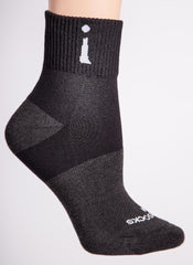 Incrediwear Active Socks - Quarter Black