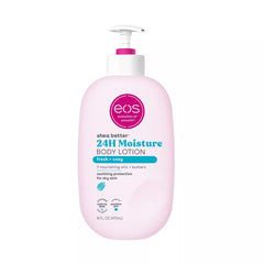 eos Shea Better Body Lotion - 24-Hour Moisture Skin Care, Lightweight & Non-Greasy, Made with Natural Shea, Vegan, 16 fl oz