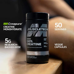 MuscleTech Platinum 100% Creatine Capsules 50 ct