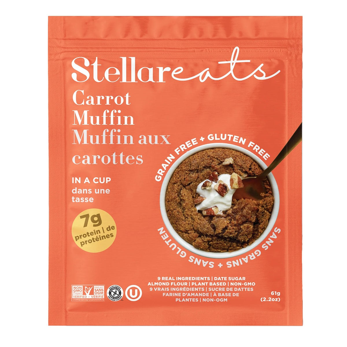 Stellar Eats - Instant Treat: Carrot Cake + Muffin In a Cup 8 x 61g