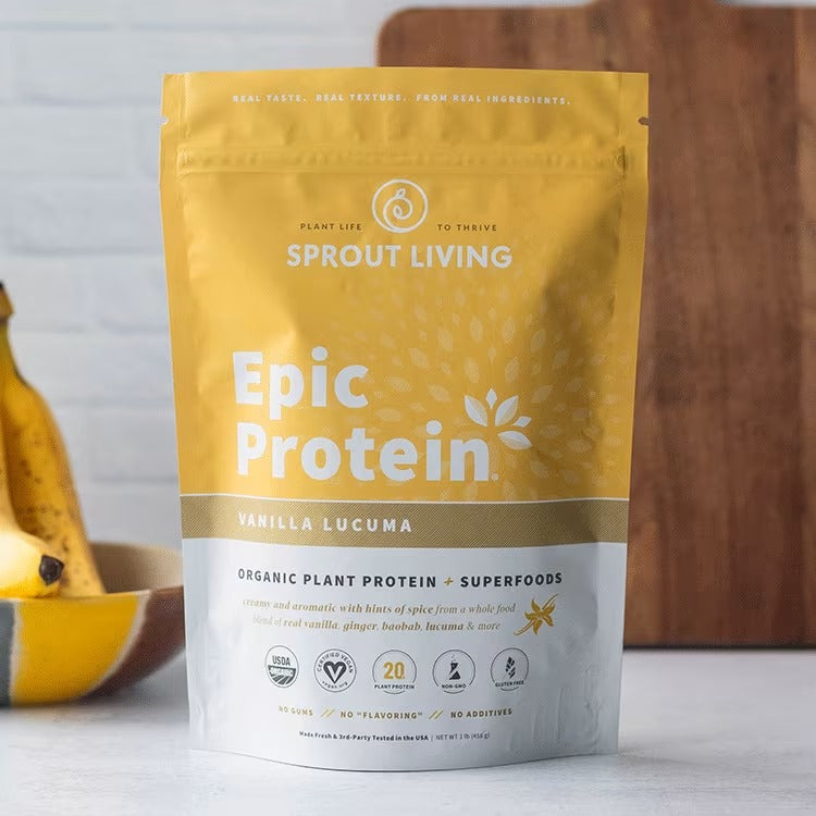 Sprout Living Epic Protein - Vanilla Lucuma 1lb