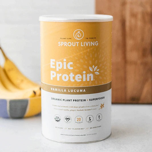 Sprout Living Epic Protein - Vanilla Lucuma 2lb