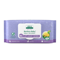 Aleva Naturals Bamboo Baby Wipes, 80-Count