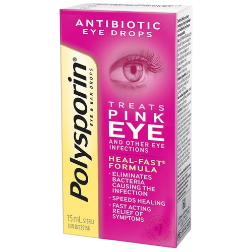 POLYSPORIN PINK EYE DROPS 15ML