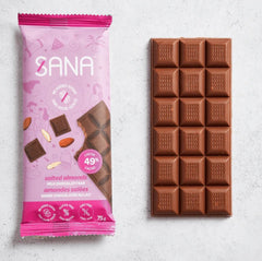 Sana Bar - Chocolates No-Sugar-Added 10 x 75g