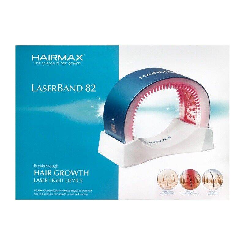 Hairmax Hair Growth Laser Band (FDA Cleared), LaserBand 82 ComfortFlex, Full or Partial Scalp Coverage, Hair Growth for Men and Hair Regrowth Treatment for Women - Zecoya