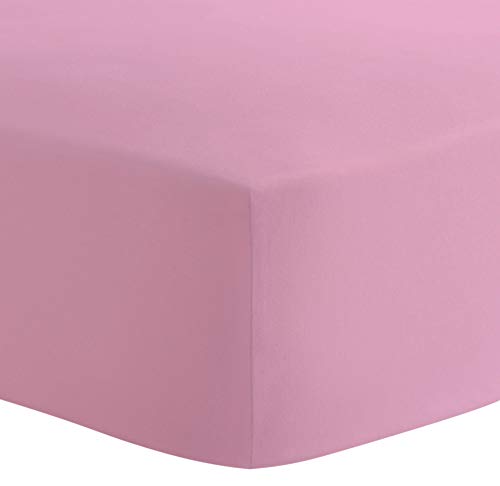 Ben & Noa Crib Sheet,100% Breathable Jersey Cotton, Made in Canada, Ballet Pink
