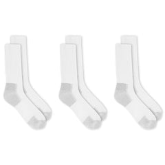 Dr. Scholl's Men's Advanced Relief Blisterguard Socks - 2 & 3 Pair Packs - Non-Binding Cushioned Moisture Management, White, 7-12