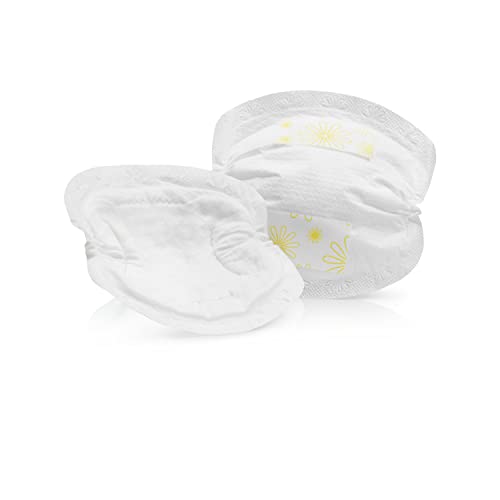 Medela Nursing Pads, Disposable, Excellent Absorbency and Leak Protection, 60 Count Pack of Breastfeeding Pads, Ultra-Soft Material with Double Adhesive Tape to Securely Stay in Place