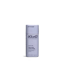 ATTITUDE Oceanly Face Cream Bar, EWG Verified, Plastic-free, Plant & Mineral-Based Ingredients, Vegan & Cruelty-free Beauty Products, PHYTO AGE, Unscented, 8.5 grams