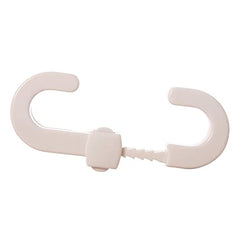 Dreambaby Secure -A-Lock - Child Proof Sliding Safety Locks - Suitable for Mushroom Knobs & D-Shaped Cabinet Door Handles - White - Model ‎L712