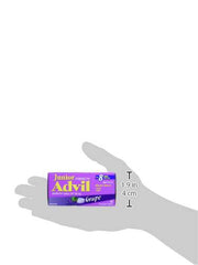 Advil Junior Strength (40 Count, Grape Flavour) Ibuprofen Chewable Tablets for Relief of Pain Fever