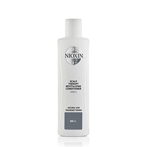 Nioxin System 2 Scalp Therapy Conditioner, For Natural Hair with Progressed Thinning, 10.1 fl oz