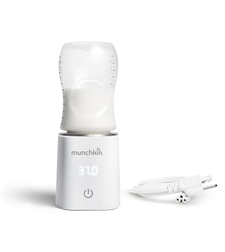 Munchkin 37 Degree Digital Bottle Warmer (Plug-in) with adapters to fit most baby bottles