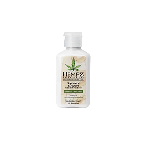 Hempz Herbal Body Moisturizer, Sugarcane and Papaya, 2.25 oz