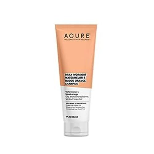 Visit the Acure Store ACURE Daily Workout Watermelon Shampoo | 100% Vegan | For Oily, Environmental Stressed, Workout Heavy Hair | Watermelon & Blood Orange - Gentle Everyday Formula | 8 Fl Oz