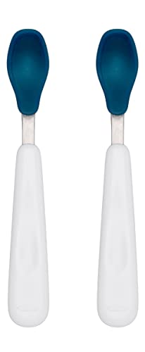 OXO Tot Feeding Spoon Set With Soft Silicone, Navy