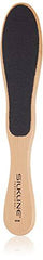 SILKLINE PROFESSIONAL Two-Sided Foot File with Oak Wood Handle, Full Size Single