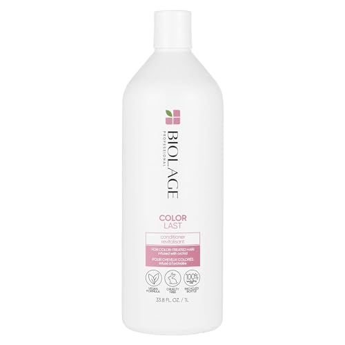 BIOLAGE Conditioner, ColorLast Conditioner, Helps Protect Hair and Maintain Vibrant Color, For Color-Treated Hair, Color Safe, Paraben Free, Silicone-Free, Vegan