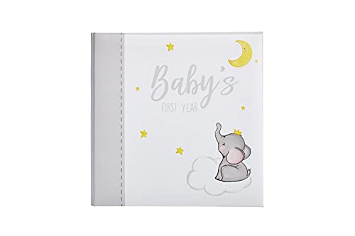 Kate & Milo Baby’s First Year Baby Memory Journal, Gender-Neutral Baby Keepsake, Baby Milestone Memory Book, Baby Journal, Elephant, Multi