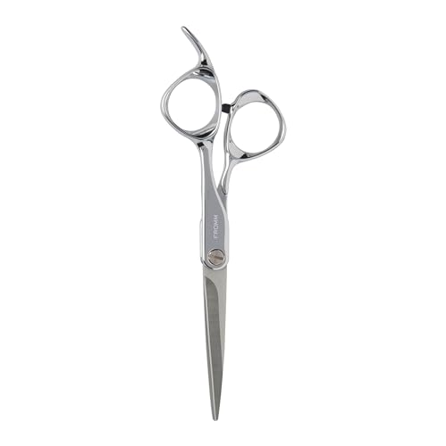 Fromm Professional Explore 5.75" All Purpose Hair Cutting Shears on Wet & Dry Hair in Polished Silver Japanese Steel Scissors with Beveled Blade for New Stylist, DIY Home Use, Experienced Stylist
