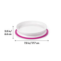 Oxo Tot Stick & Stay Plate, Pink, Suction Plate (61120800)