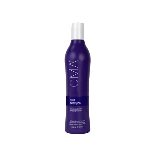 Loma Hair Care Violet Shampoo, Vanilla Bean/Blood Orange, 12 Fl Oz