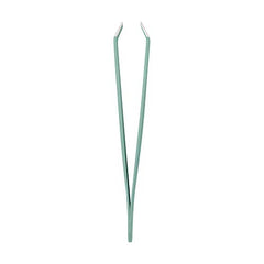 Soft Touch Slant and Point Stainless Steel Tweezers, Seafoam