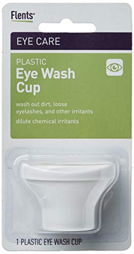 Flents Eye Wash Cup, Wash Out Dirt, Loose Eyelashes, & Other Irritants White, 1 Count (Pack of 1)