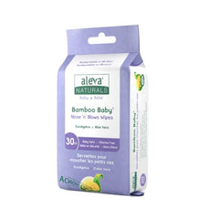Aleva Naturals Stuffy Nose Kit - 2 Piece| Nose 'n' Blows Wipes | Sleep Easy Chest Rub | Natural | Organic | Hypoallergenic | Biodegradable | Sensitive Skin | Soothing & Moisturizing | Unbleached