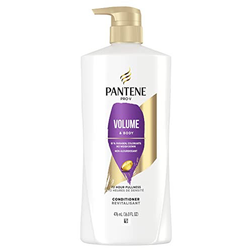 Pantene Conditioner for Fine Hair, Volume & Body, Safe for Color-Treated Hair, 476 mL