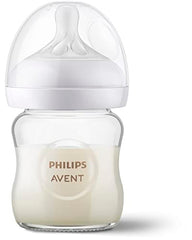 Philips Avent Natural Baby Bottle With Natural Response Nipple, Clear, 4oz, 3 pack, SCY900/03