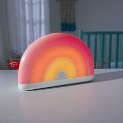 Fisher-Price Soothe & Glow Rainbow Sound Machine with music and lights for babies from birth and up