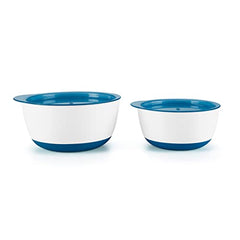 OXO Tot Small/Large Bowl Set With Snap On Lids, Navy