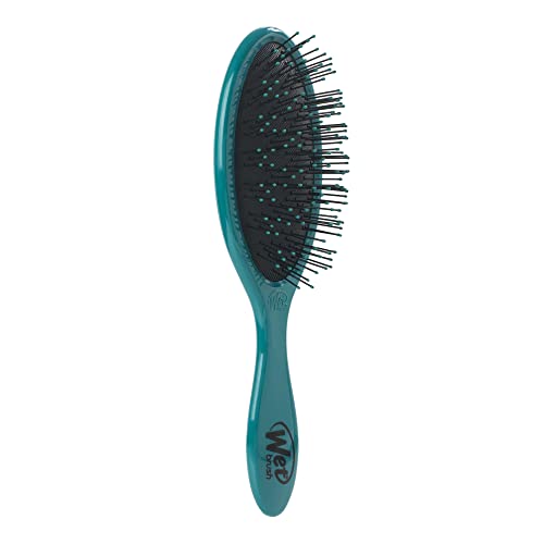 Wet Brush Thick Hair Detangling Brush, Teal - Detangler Brush with Soft & Flexible Bristles in a Unique Cluster Pattern - Tangle-Free Brush - For Thick, Curly, & Coarse Hair - For Women & Men