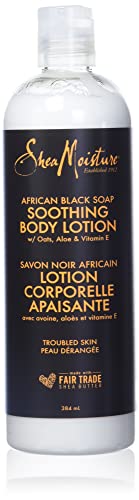 SheaMoisture Soothing Body Lotion for dry skin African Black Soap paraben free 384 ml