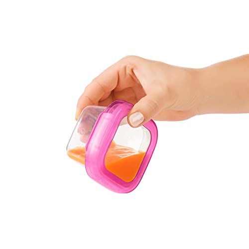 OXO Tot Baby Blocks Food Storage Containers, Pink, 4 oz