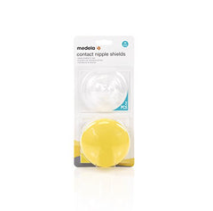 Medela Contact Nipple Shield for Breastfeeding, 20mm Nippleshield, For Latch Difficulties or Flat or Inverted Nipples, 2 Count with Carrying Case, Made Without BPA