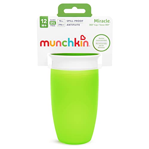 Munchkin Miracle 360 Sippy Cup, Green, 10 Oz, 1 Count